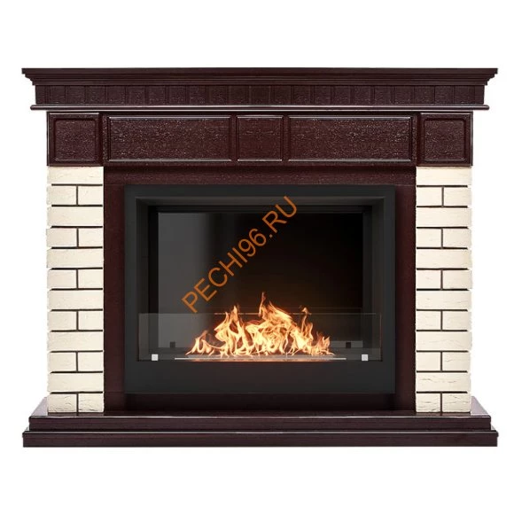 Биокамин Firelight BFP/P-2520, с порталом Bricks 25 шпон темный дуб