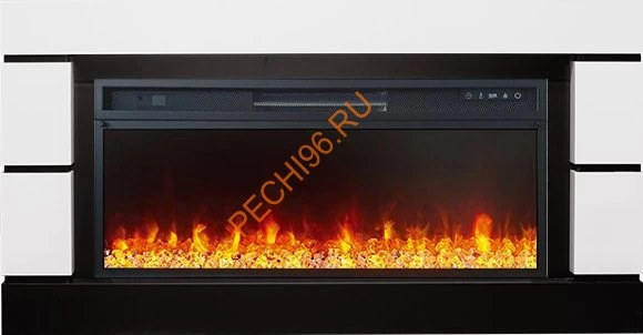 Электрокамин Royal Flame Modern белый с черным с очагом Vision 42 LED
