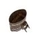 Купель для бани BentWood овальная из сращённой морёной лиственницы, 1,08х1,75 м