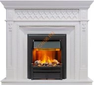 Электрокамин Dimplex Alexandria с очагом Brookline Black белый дуб