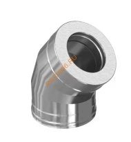 Сэндвич колено 45° Титан KraftBerg, d 220/300 321/430-0,5/0,5мм