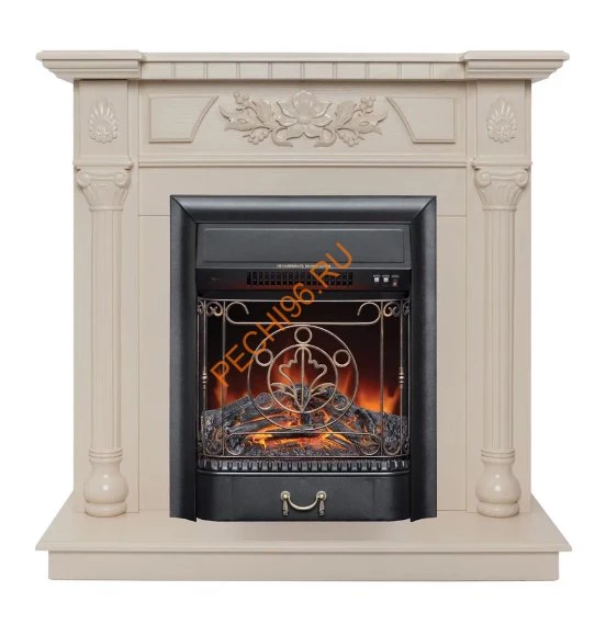 Электрокамин RealFlame Dacota WT с очагом Majestic Lux BL