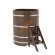 Купель для бани BentWood угловая из мореного дуба Премиум, 1,03х1,03 м