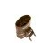 Купель для бани BentWood овальная из морёной лиственницы Рустик, 0,59х1,06 м