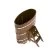 Купель для бани BentWood овальная из морёной лиственницы Рустик, 0,69х1,31 м
