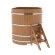 Купель для бани BentWood угловая из дуба Премиум, 1,19х1,19 м