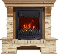 Электрокамин Royal Flame Pierre Luxe угловой дуб/сланец с очагом Aspen