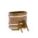 Купель для бани BentWood овальная из морёной лиственницы Рустик, 0,76х1,16 м