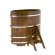 Купель для бани BentWood овальная из морёной лиственницы Рустик, 0,80х1,42 м