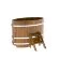 Купель для бани BentWood овальная из морёной лиственницы Рустик, 0,80х1,42 м