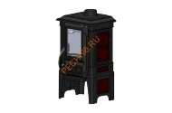 Печь-Камин Guca Arina 1210 эмаль dark red