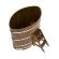 Купель для бани BentWood овальная из морёной лиственницы Рустик, 1,12х1,83 м