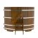 Купель для бани BentWood овальная из морёной лиственницы Рустик, 1,12х1,83 м