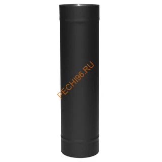 Труба ВУЛКАН VBR 0.5 м, D120 мм, нерж 0.8, черная