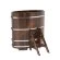 Купель для бани BentWood овальная из морёной лиственницы Премиум, 0,80х1,42 м
