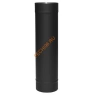 Труба ВУЛКАН VBR 0.5 м, D180 мм, нерж 0.8, черная