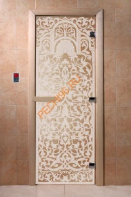 Дверь стеклянная DoorWood «Флоренция сатин», 2100х800 мм