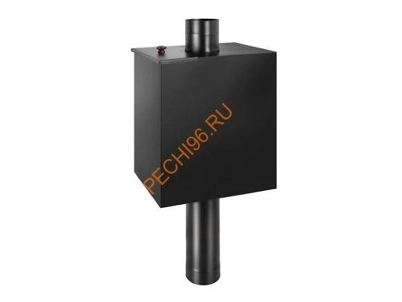 Бак на трубе Везувий BLACK 55л d115 прямоугольный