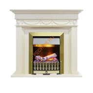Электрокамин Dimplex Corfu с очагом Danville Antique Brass FB2 слоновая кость