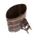 Купель для бани BentWood овальная из морёной лиственницы Премиум, 1,12х1,83 м