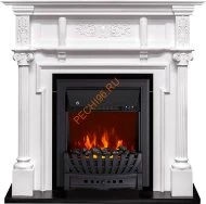 Электрокамин Royal Flame Oxford белый с очагом Aspen