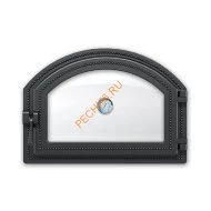 Дверка ВЕЗУВИЙ 222 с термометром (Антрацит) Дверка ВЕЗУВИЙ 222 с термометром (Антрацит)