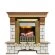 Электрокамин Dimplex Pierre Luxe с очагом Danville Antique Brass FB2 дуб/ белый