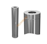 Сэндвич труба 1м Титан KraftBerg, d 200/280 321/430-0,8/0,5мм