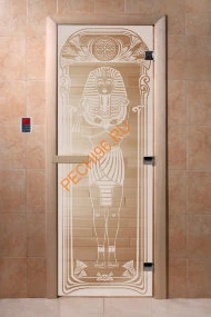 Дверь стеклянная DoorWood «Египет прозрачная», 1900х800 мм