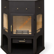 Печь-камин Мета-Бел Енисей, 11 кВт, с плитой