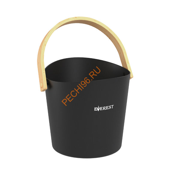 Ведро EVEREST 5 л фигурное, алюминий BLACK (TG-43)