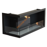 Биокамин угловой 500х1300х520 мм, стемалит, стекло
