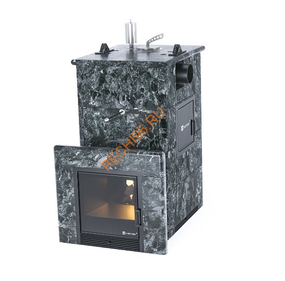 Печь банная ИзиСтим Анапа М2 в кожухе из пироксенита с боковым подключением