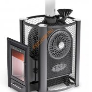 Печь банная ТМФ Черная жемчужина Люмина Плюс, ЗК чугунная