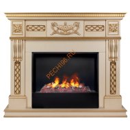 Электрокамин RealFlame Corsica Lux 26 с Black вставкой + 3D Cassette 630