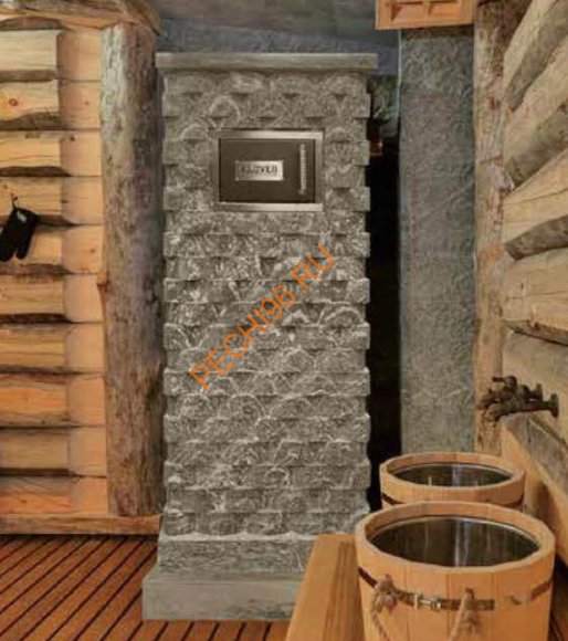 Печь банная газовая KLOVER RT-20RV 310S Талькомагнезит Модерн с прямыми углами