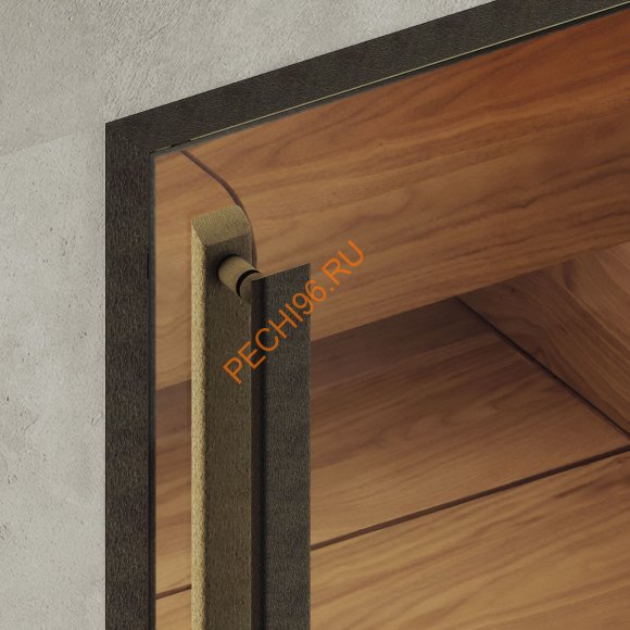 Дверь стеклянная DoorWood Хамам АРТ Wood 125 бронза, 1900х700 мм