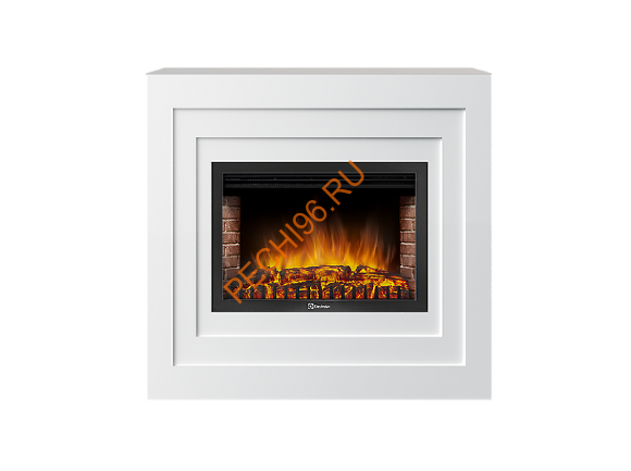 Электрокамин Electrolux EFP/P-3020LS с порталом Firelight Cubo 30, белый