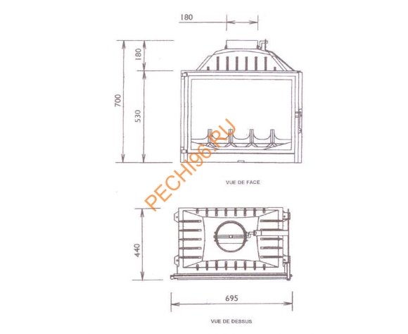 Каминная топка FIREWAY ILMA