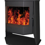 Печь-камин БАВАРИЯ Панорама Призма с плитой