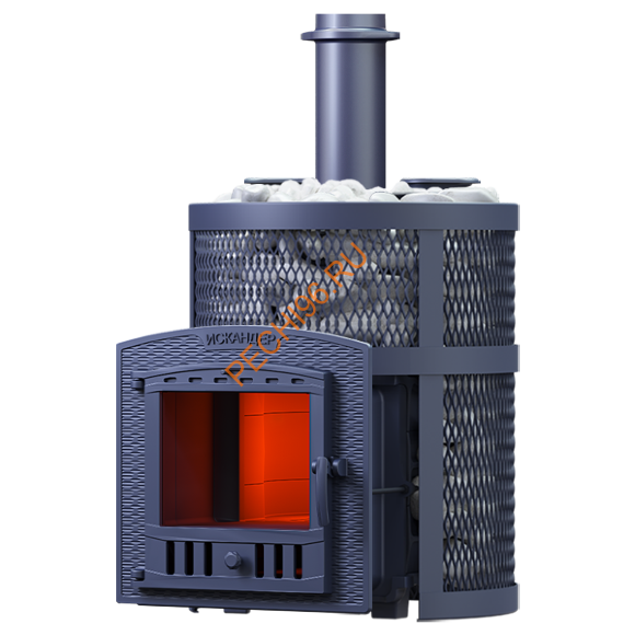 Печь банная Гефест Искандер ЗК 16П2 Ураган