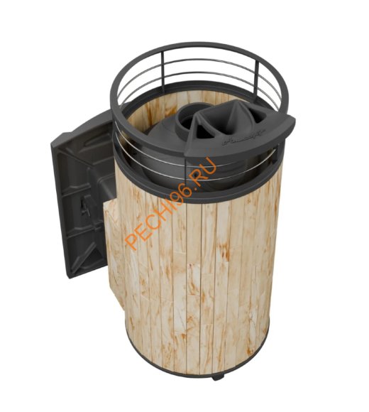 Печь банная Атмосфера XL Окаменевшее дерево ламель+сетка, с тоннелем Печь банная Атмосфера XL Окаменевшее дерево ламель+сетка, с тоннелем