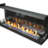 Биокамин ZeFire STANDART торцевой 1300 со стемалитом