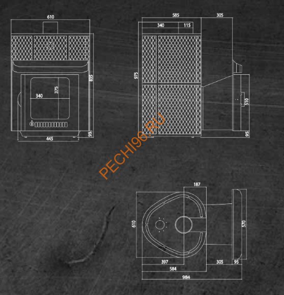 Печь банная Ферингер Оптима ПФ Сетка
