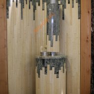 Фасад для банной печи Ферингер Змеевик+Окаменевшее дерево, м2