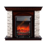 Электрокамин RealFlame Elford AO с очагом Fobos Lux BL