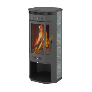 Печь-Камин ASTON, 11 кВт, пристенно-угловой, Талькохлорит