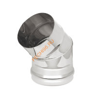 Отвод Везувий 45° (AISI 430/0,5мм) D100мм