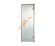 Дверь стеклянная Grandis GS 8х20-М-S-Si коробка алюминий Silver, ручка Абаш