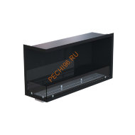 Биокамин угловой 1200х500х300 мм, стекло, стемалит